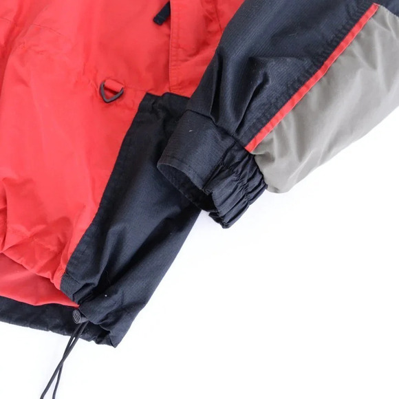 Columbia Vintage Fire Ridge Zip  Up Windbreaker Jacket ~Red and Black ~Xlarge - Picture 14 of 16